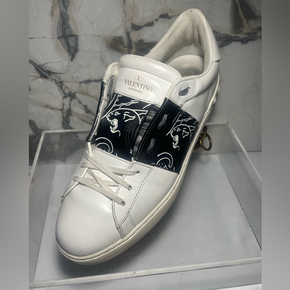 VALENTINO GARAVANI Mens rockstud low cut open laceless leather Snearkers - Picture 14 of 15